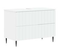 vidaXL Meuble sous Lavabo de Salle de Bain ZWOLLE Blanc