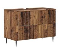 vidaXL Meuble sous Lavabo de Salle de Bain ZWOLLE Bois Ancien