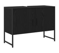 vidaXL Meuble de Lavabo de Salle de Bain Chêne noir 80 x 30 x 60 cm