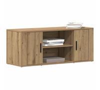 vidaXL Meuble TV 100 x 35 x 40 cm chêne Artisanal Bois d'ingénierie | Pas mal de place pour tout votre bazar multimédia, Une finition moderne qui s'intègre bien dans n'importe quel décor,
