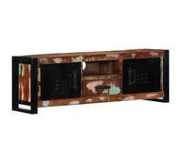 vidaXL Meuble TV 100x30x35 cm bois de récupération massif, banc TV, meuble hifi, centre de divertissement, buffet TV, meuble