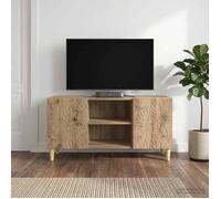 vidaXL Meuble TV 102 x 34,5 x 50 cm Chêne artisanal Bois d'ingénierie 895164