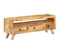 vidaXL Meuble TV 110 x 30 x 40 cm Bois massif de manguier