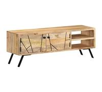 vidaXL Meuble TV 110x30x40 cm Bois Massif de manguier