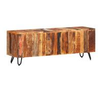 vidaXL Meuble TV 110x30x40 cm Bois massif de récupération Marron