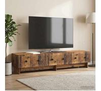 vidaXL Meuble TV 147 x 34 5 x 30 cm Bois ancien Bois d'ingénierie 894023