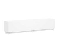vidaXL Meuble TV 179,5 x 34,5 x 40 cm Blanc Bois d'ingénierie
