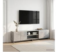 vidaXL Meuble TV 180 x 34 5 x 40 cm Gris béton Bois d'ingénierie 8011498