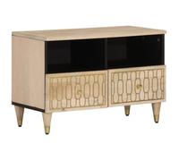 vidaXL Meuble TV en bois massif de manguier 70x33x46 cm Marron 358249