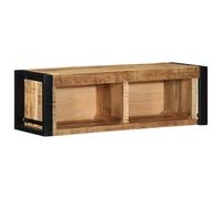 vidaXL Meuble tv 80x30x25 cm Bois Massif de Manguier Brut, Support HiFi, Armoire Média, Unité Média, Armoire Latérale