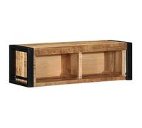 vidaXL Meuble tv 80x30x25 cm Bois Massif de Manguier Brut, Support HiFi, Armoire Média, Unité Média, Armoire Latérale