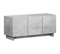 vidaXL Meuble TV 90 x 34,5 x 40 cm Gris béton Bois d'ingénierie