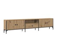 vidaXL Meuble TV à tiroir chêne artisanal 200x25x44 cm bois ingénierie, support TV, meuble multimédia, meuble latéral, 857697