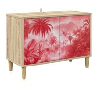 vidaXL Meuble TV Aachen 69 x 33 x 50 cm Sonoma Bois d'ingénierie, Meuble TV rectangulaire pour Salon Moderne, Rangement spacieux, Bois d'ingénierie, Finition Sonoma, Organisateur Tendance