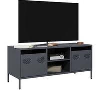 vidaXL Meuble TV anthracite 101,5x39x43,5 cm acier laminé à froid
