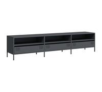 vidaXL Meuble TV Anthracite 202x39x43,5 cm Acier laminé à Froid