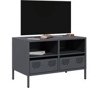 vidaXL Meuble TV anthracite 68x39x43,5 cm acier laminé à froid 851318 Gris G