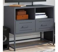 vidaXL Meuble TV anthracite 68x39x60,5 cm acier