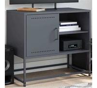 vidaXL Meuble TV anthracite 68x39x60,5 cm acier