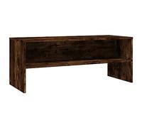 vidaXL Meuble TV 815231 Chêne fumé 100x40x40 cm en bois d'ingénierie