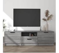 vidaXL Meuble TV Armoire Basse Centre de Divertissement Armoire Média Salon Salle de Séjour Intérieur Sonoma Gris 817112