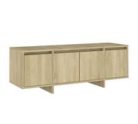 vidaXL Meuble TV, Armoire de Télévision avec 2 Tiroirs et Compartiment, Meuble Télé avec Rangement Salle de Séjour, Chêne Sonoma Bois d'Ingénierie