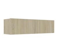 vidaXL Meuble TV Chêne sonoma 120x30x30 cm Aggloméré