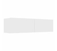 vidaXL Meuble TV, Armoire de Télévision avec Compartiment, Meuble Télé de Salon Salle de Séjour Intérieur, Scandinave, Blanc Bois d’Ingénierie