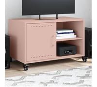 vidaXL Meuble TV - Armoire de télévision avec étagères, 68×39×43,5 cm - Rose (846669)