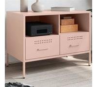 vidaXL Meuble TV, Armoire de Télévision avec Pieds, Support Télé avec Rangement Salon Salle de Séjour Intérieur, Rose 843044 Rose G
