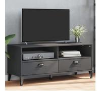 vidaXL Meuble TV VIKEN gris anthracite bois de pin solide374931 Gris G