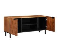 vidaXL Meuble TV avec étagère Finition Acacia Brun 105 x 33,5 x 46 cm