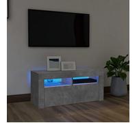 vidaXL Meuble TV avec Lumières LED, Armoire de Télévision, Meuble Télé de Salon, Armoire Basse Salle de Séjour Intérieur, 804323