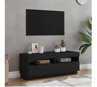 vidaXL Meuble TV avec Lumières LED, Armoire de Télévision, Meuble Télé de Salon, Armoire Basse Salle de Séjour Intérieur, 804455