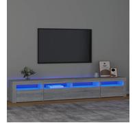 vidaXL Meuble TV avec Lumières LED Centre de Divertissement Rangement Meuble Média Meuble de Salon Salle de Séjour Maison 3152728