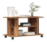 vidaXL Meuble TV avec roulettes Vieux bois 80x40x45 cm bois ingénierie Marron