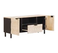 vidaXL Meuble TV avec tiroir Finition Lavage Blanc 105 x 33,5 x 46 cm