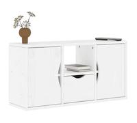 vidaXL Meuble TV avec tiroir ODDA Blanc 79x24x40 cm Bois Massif pin, Support TV, Buffet TV, Meuble multimédia, Banc TV, Meuble HiFi