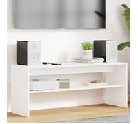 VIDAXL Meuble TV blanc 100 x 30 x 40 cm en bois d'ingénierie - design contemporain