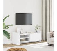 vidaXL Meuble TV Blanc 100x35x40 cm Bois d'ingénierie