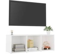 vidaXL Meuble TV Blanc 107x35x37 cm Aggloméré