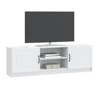 vidaXL Meuble TV Blanc 150 x 31 x 47 cm Bois d'ingénierie, Meuble TV rectangulaire Vintage pour Salon, Rangement spacieux, Centre déco Bas en Bois aggloméré