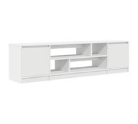 Meuble TV avec lumières LED gris béton 193,5x41x50 cm support TV vidaXL