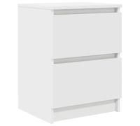 vidaXL Meuble TV Blanc 40x35x54 cm Bois d'ingénierie, Banc TV, Meuble HiFi, Centre de Divertissement, Buffet TV, Meuble multimédia, Console TV