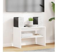 vidaXL Meuble TV Blanc 60 x 30 x 40 cm – Bois d'ingénierie, Rangement média robuste