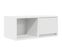 Meuble TV blanc 60x31x25,5 cm bois d'ingénierie, banc TV, meuble hifi, centre de divertissement, buffet TV, meuble 861436