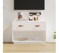 vidaXL Meuble TV - Blanc - 90x40x60 cm