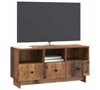 vidaXL Meuble TV Bois Ancien 102 x 34,5 x 50 cm Bois d'ingénierie, Meubles de Salon, Console Vintage, Support TV rectangulaire, Grand Rangement, Meuble en Bois, Buffet Pratique