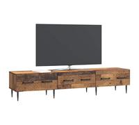 vidaXL Meuble TV Bois Ancien 147 x 34,5 x 30 cm Bois d'ingénierie, Meuble de Salon, Console Vintage, Cabinet TV rectangulaire, en Bois, Support pour Divertissement à Domicile
