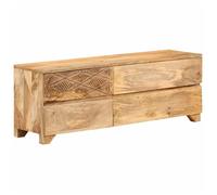 vidaXL Meuble TV en bois massif de manguier 110x30x40 cm